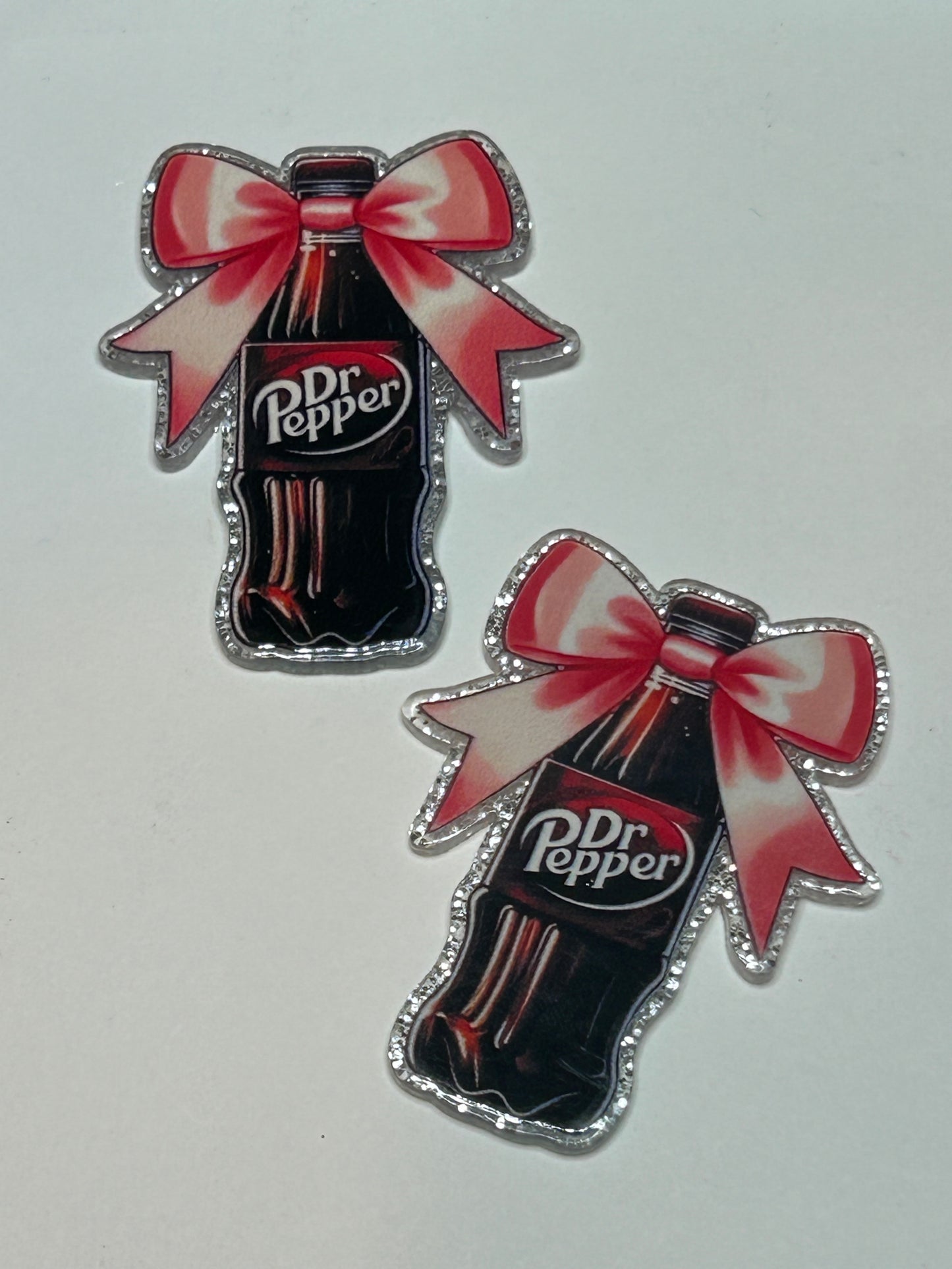 Dr. Pepper Bow Acrylic