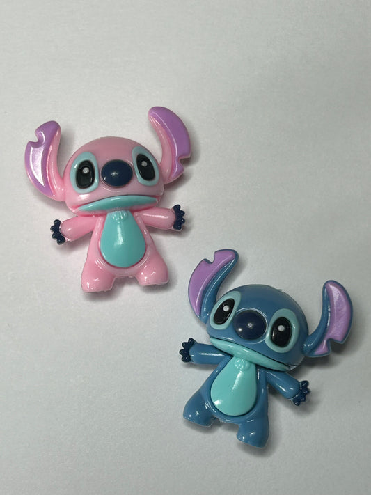 3D Blue Alien & Friend Silicone Focal