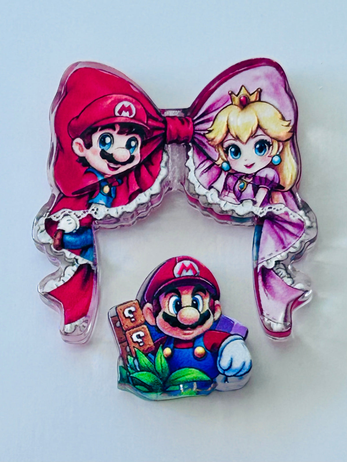 Mario 2 Piece Acrylic Focal Set