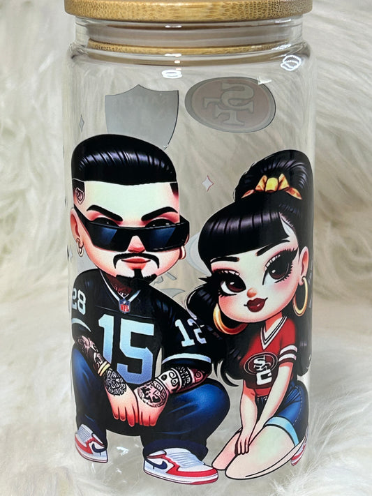 Rival Team Couple Tumbler