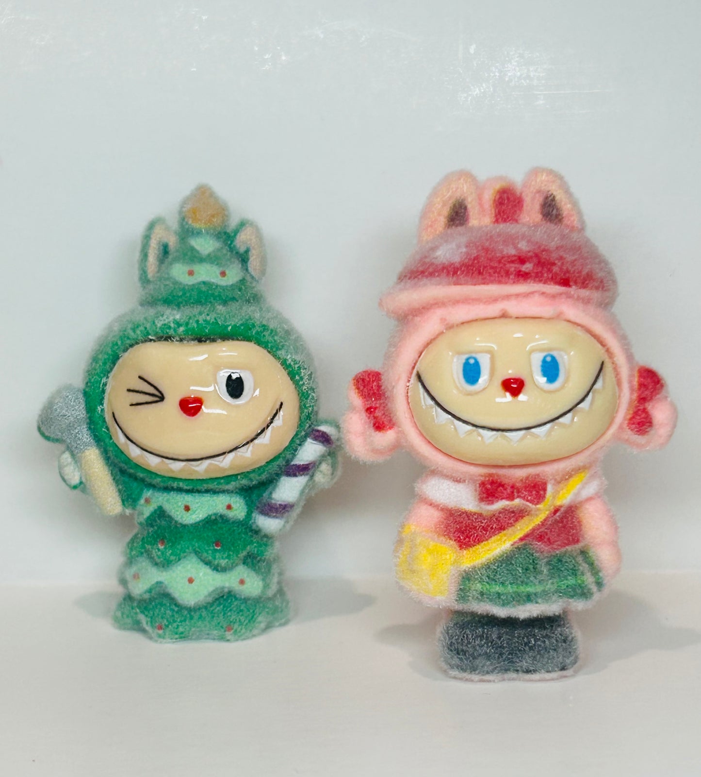 3D Fuzzy Christmas Labubu Focal