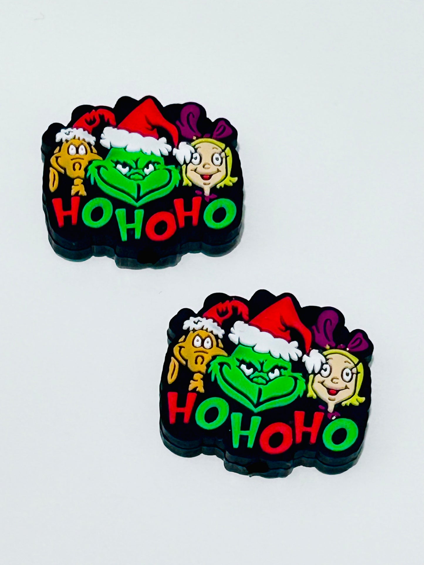 Grinch Ho Ho Ho Silicone Focal (2ct)