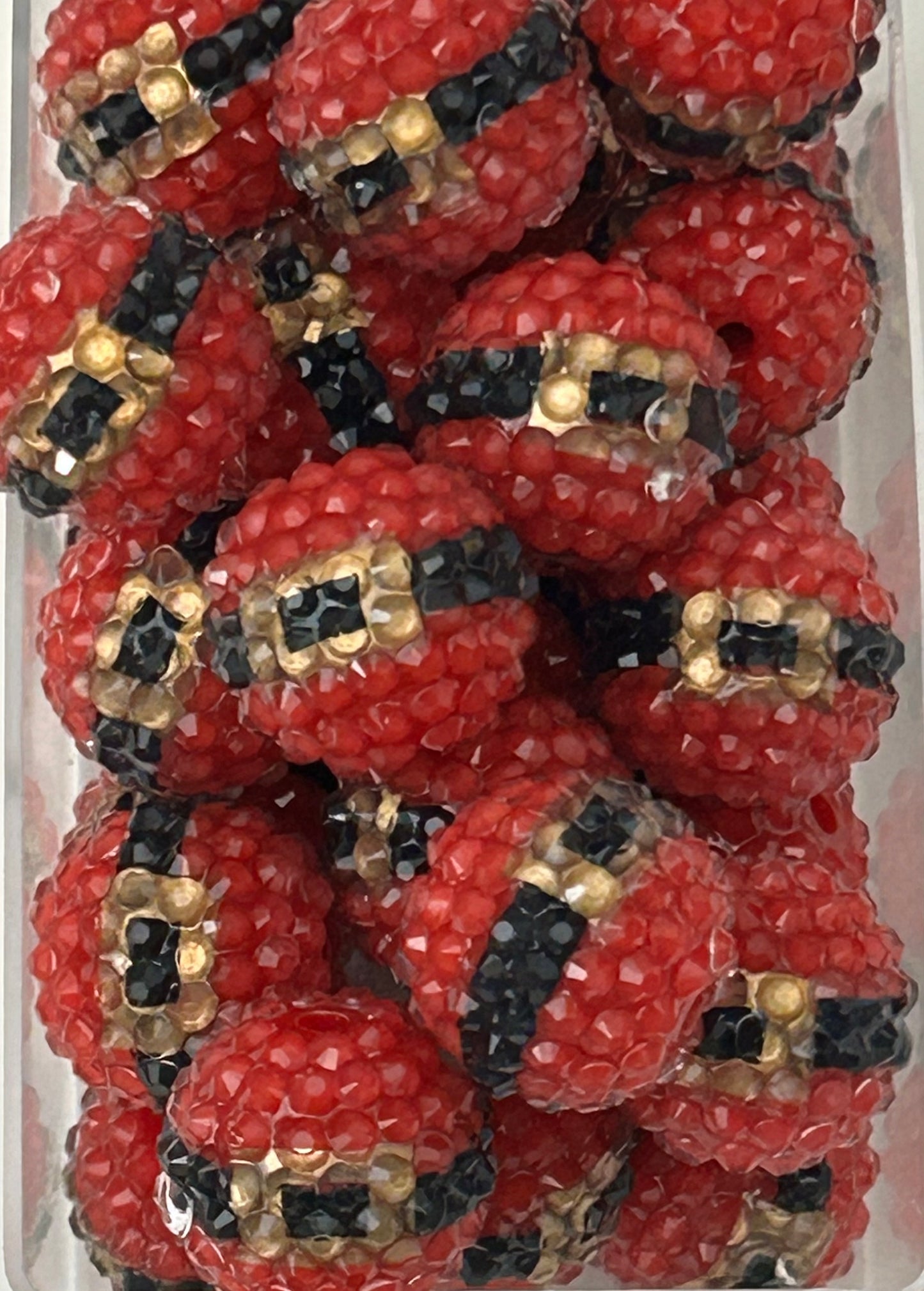20mm Christmas Belt Rhinestone Bead (9ct)