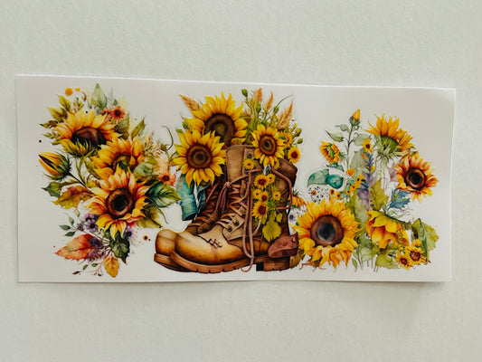 Sunflower Boot Tumbler