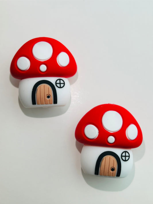 3D Mushroom House Focal