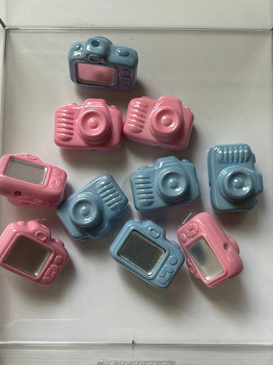 *Clearance* Camera Acrylic Focal Bead With Mirror