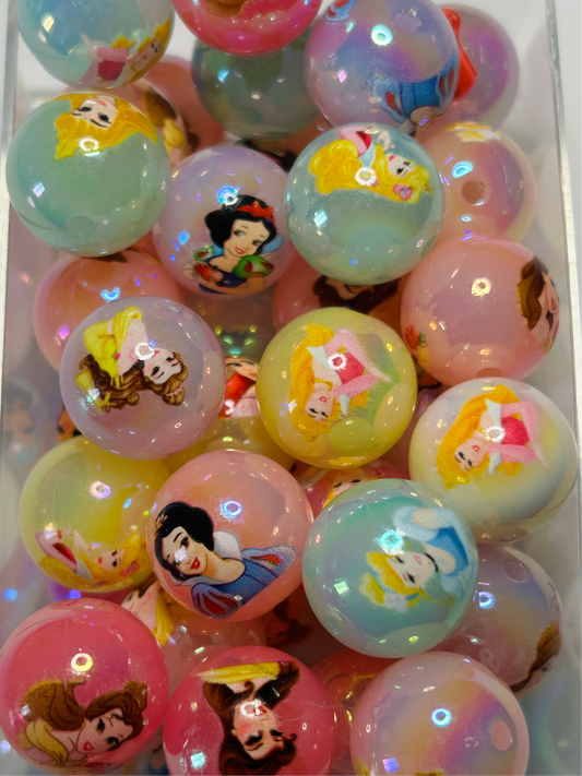 Princess Acrylic Mix Beads (15ct)