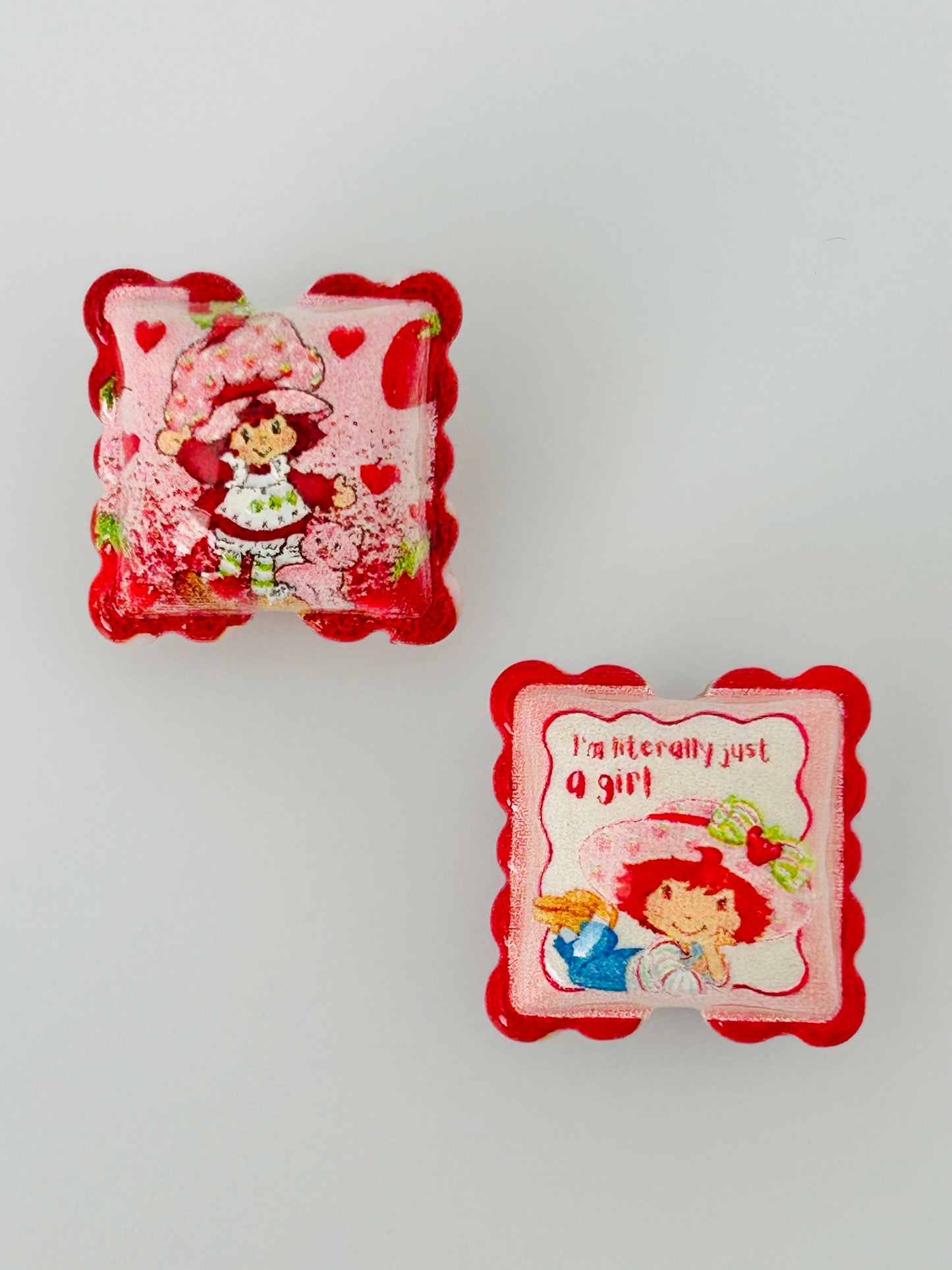 Strawberry Shortcake Pillow Acrylic Focal Set (2ct)