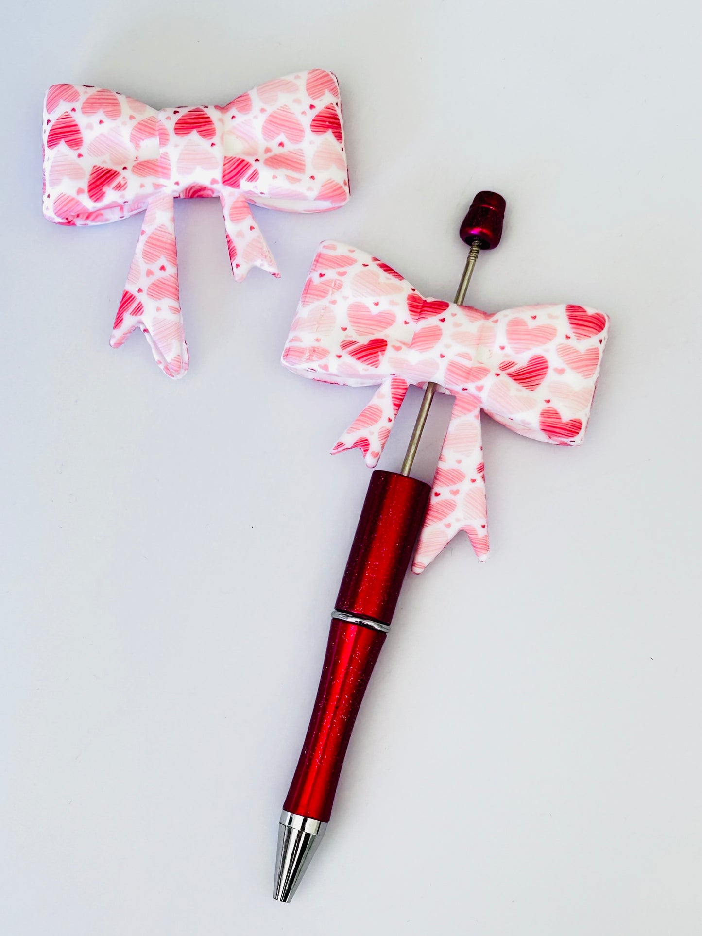 Large Heart Silicone Bow Toppers