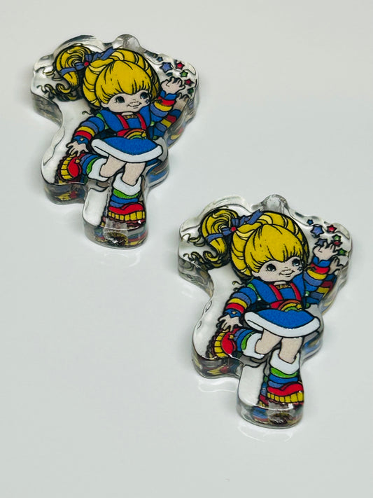 Rainbow Bright Acrylic Focal/Bead (2ct)