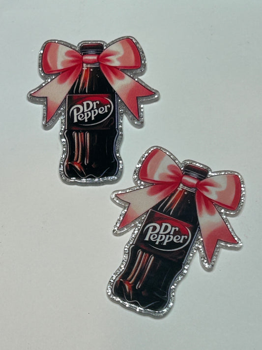 Dr. Pepper Bow Acrylic