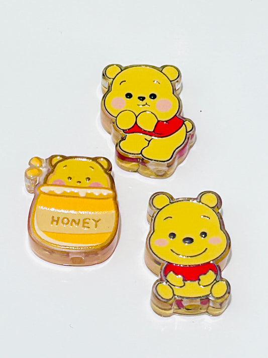 Winnie The Pooh Trio Acrylic Focal Set (3ct)