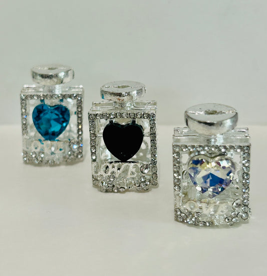 Fancy Heart Perfume Bottle Focal Bead