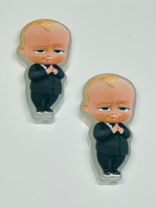 Boss Baby Acrylic Focal/Bead (2ct)