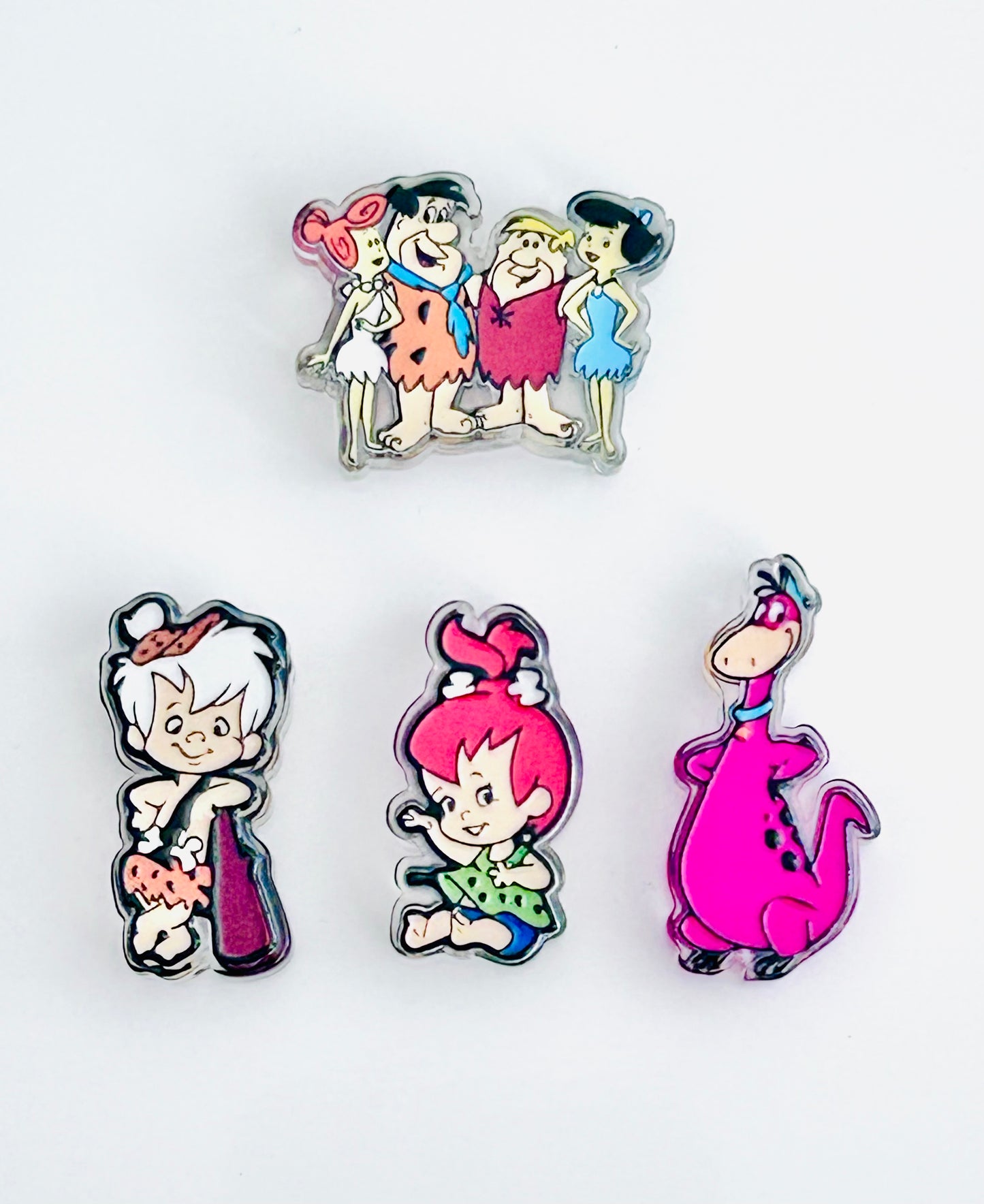 Flintstone Fam Acrylic Focal/Bead Set (4ct)
