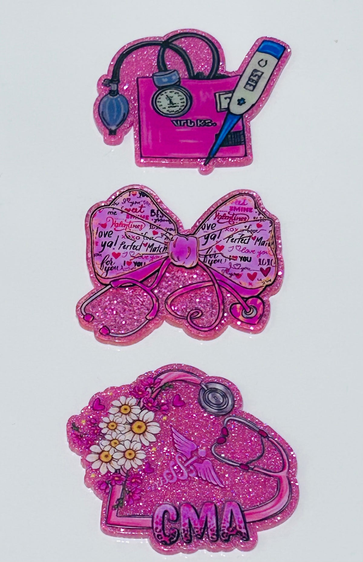 Pinky Nurse Mix Acrylic Collection (3ct)