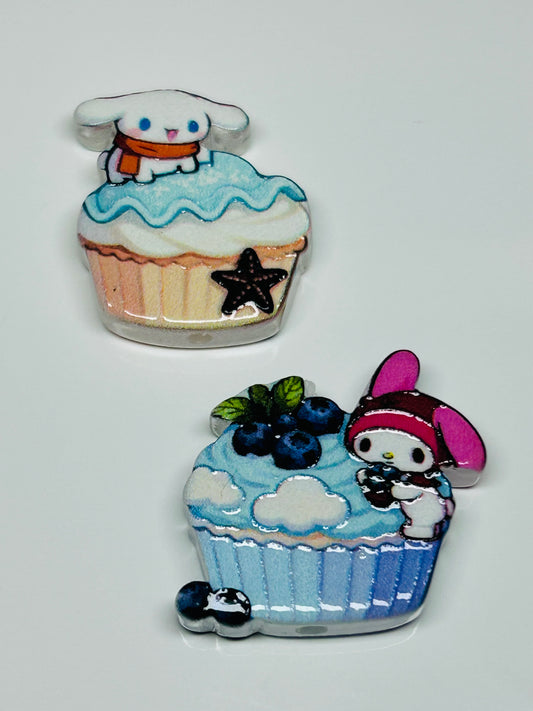 Cinna & Melo Acrylic Focal/Bead (2ct)