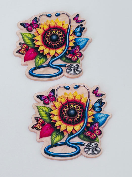 Sunflower Stethoscope Acrylic