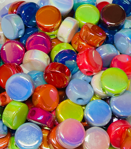 Flat Back Acrylic Bead Mix (12ct)