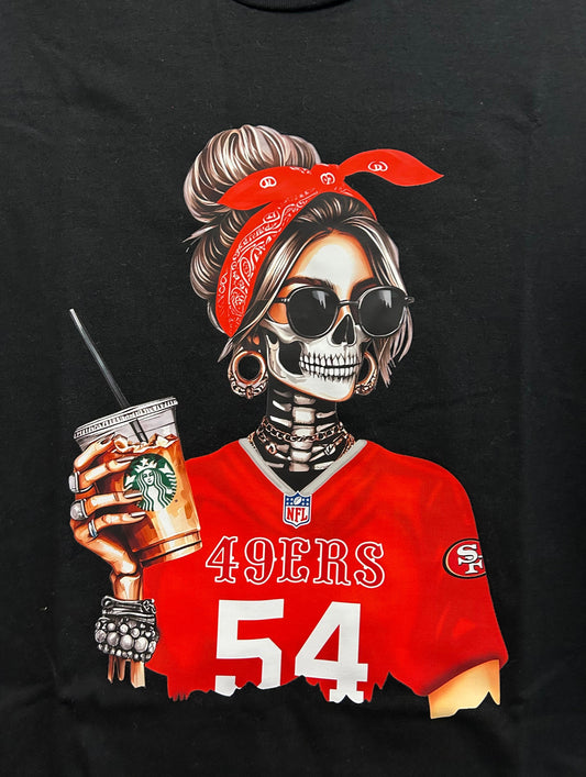 Football Skelly Girl T-Shirt