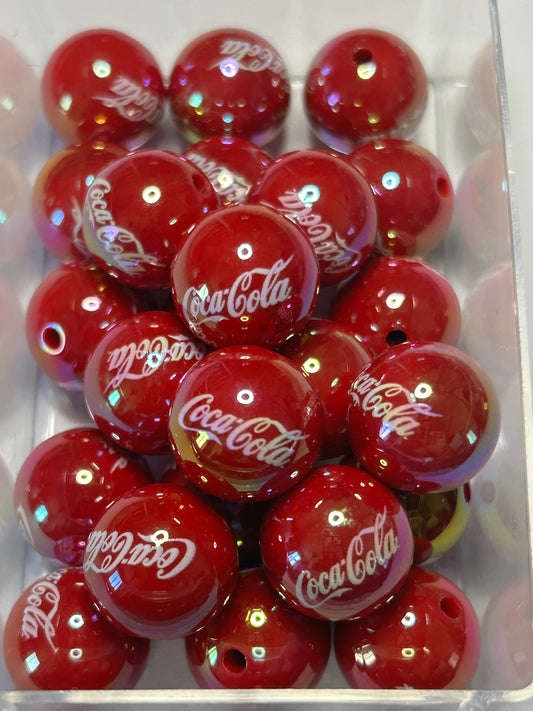 Coke Acrylic Beads (12ct)