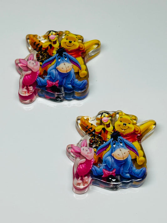 Pooh Gang Acrylic Focal/Bead (2ct)