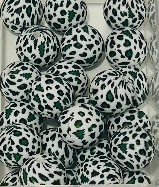 Christmas Tree Silicon Bead (12ct)