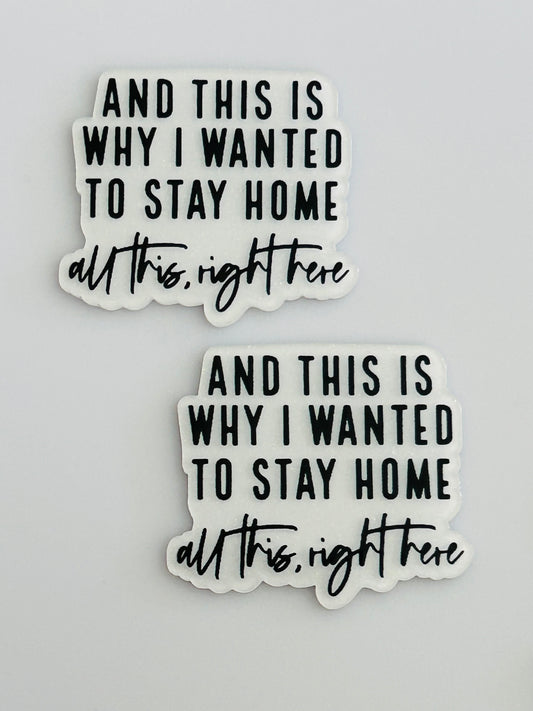 And This Is Why I Wanted To Stay Home Acrylic