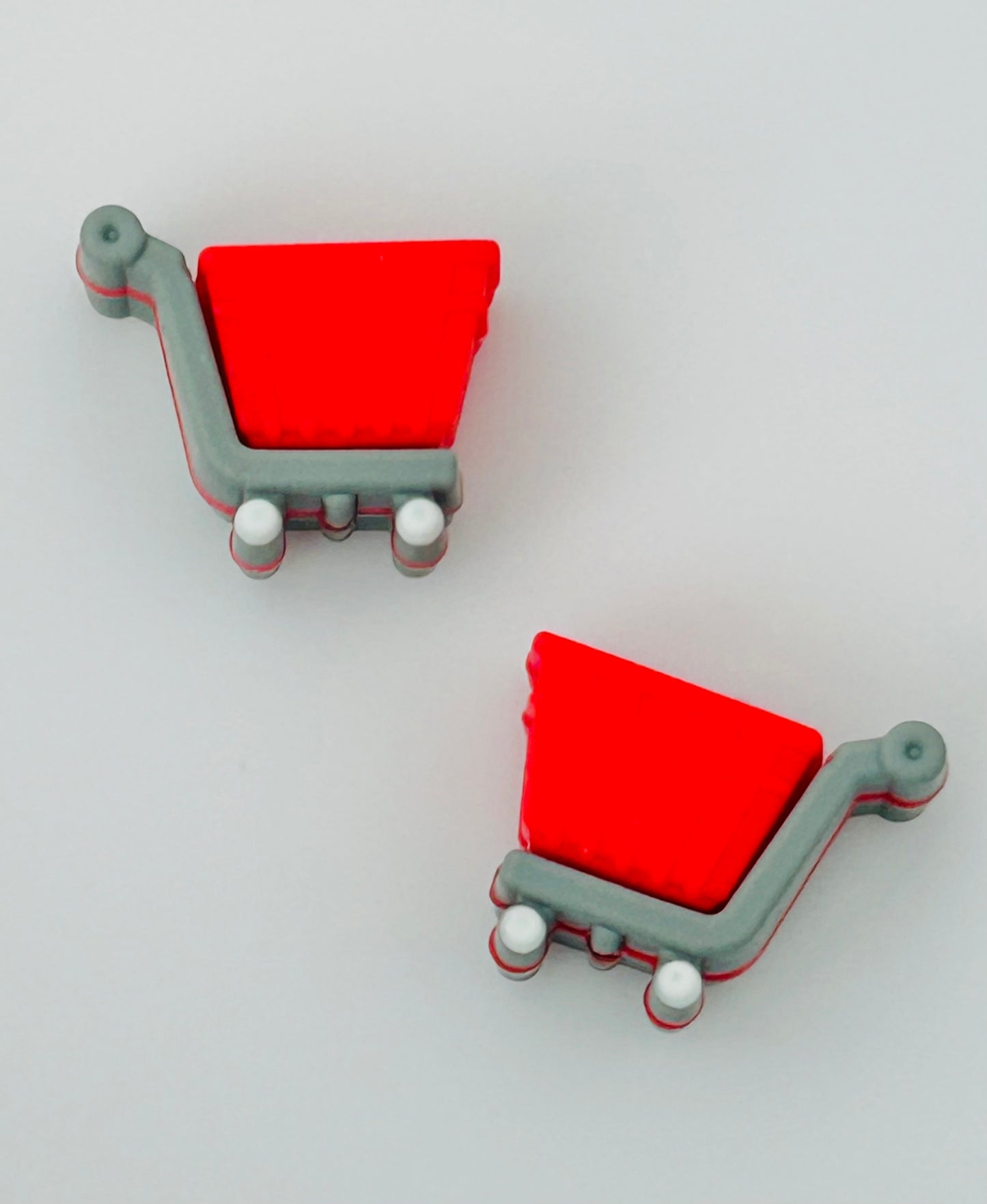 3D Red Shopping Cart Focal