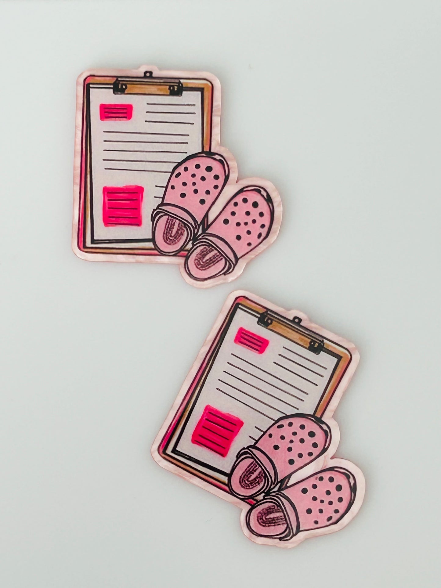 Clip Board & Crocs Acrylic