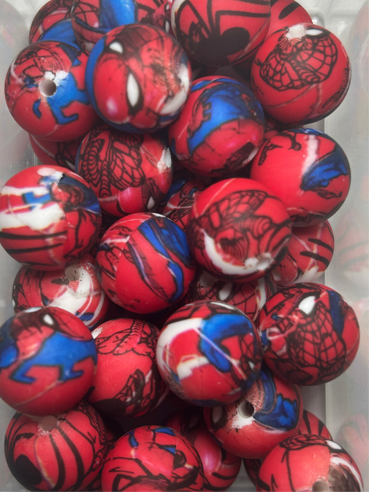 Spider-Man Silicone Bead (15ct)