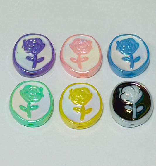 Rose Acrylic Focal Set (6ct)