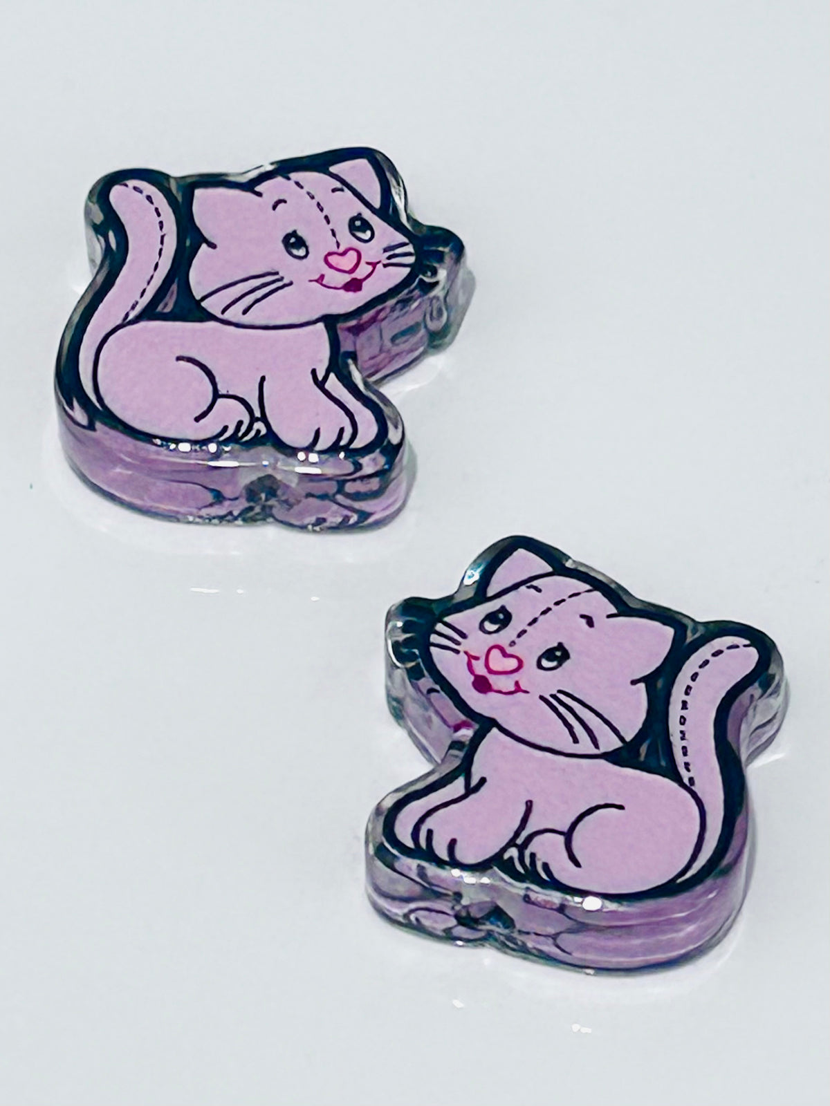 Strawberry Kitty Focal/Bead (5ct)