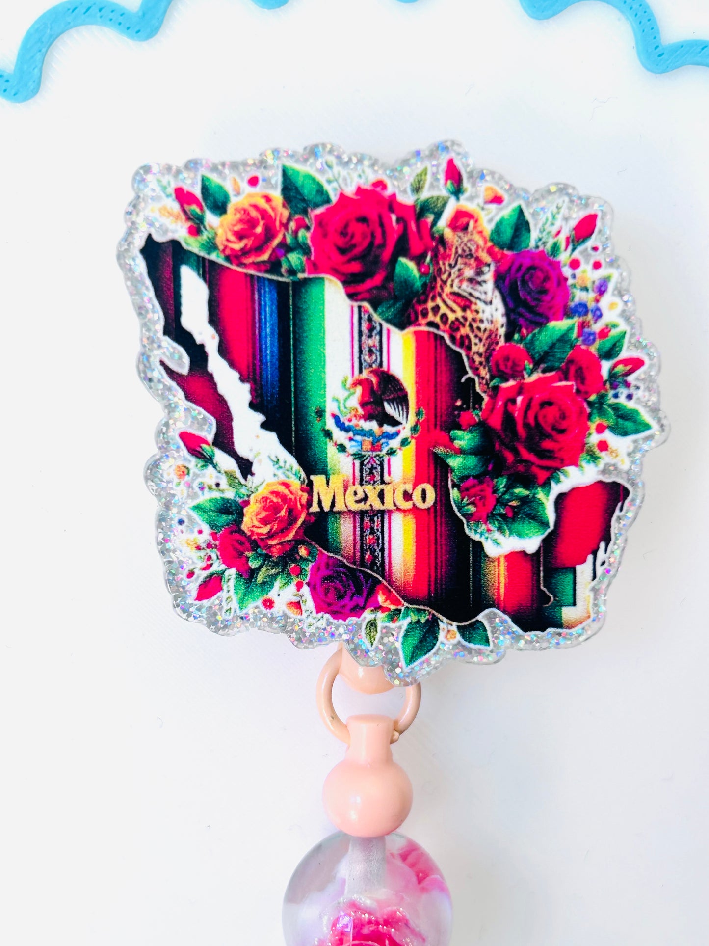 Mexico Beaded Badge Reel
