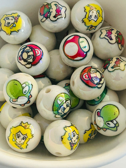 Mario & Friends Acrylic Bead Mix (12ct)