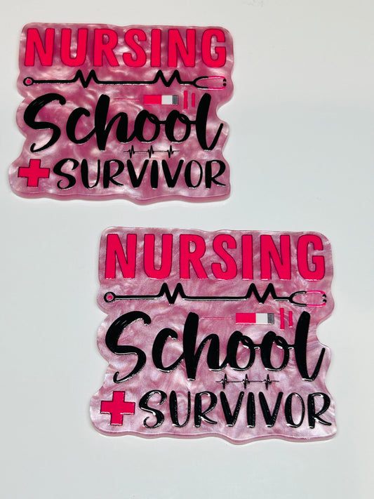 Nursing School Survivor Acrylic