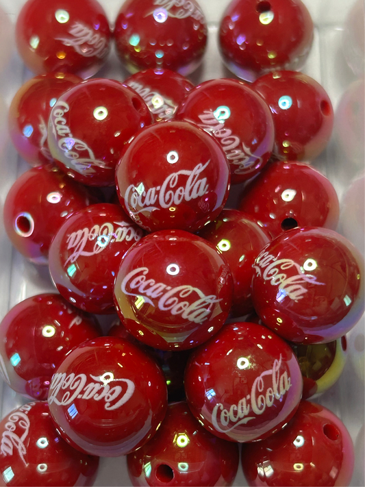 Coke Acrylic Beads (12ct)