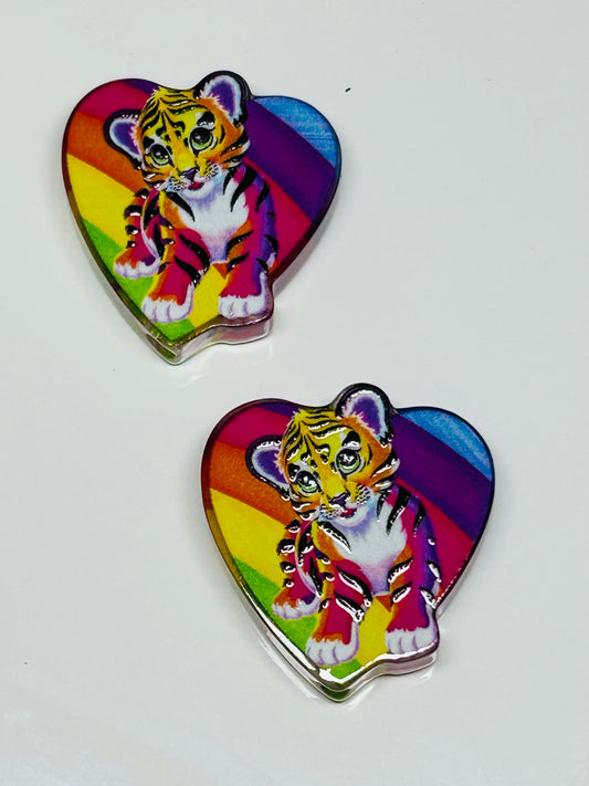 Lisa Frank Acrylic Focal/Bead (5ct)