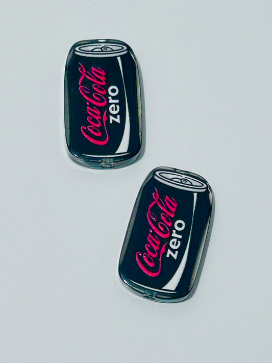 Coke Zero Acrylic Focal/Bead (2ct)