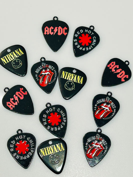 Guitar Pics Charm Mix (12ct)