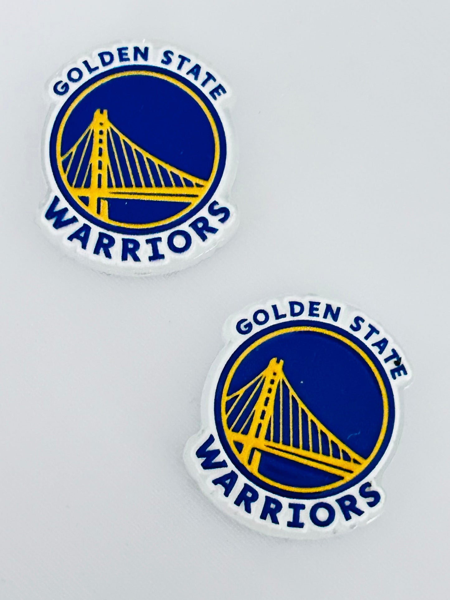 Golden State Warriors Inspired Acrylic Focal/Bead (5ct)
