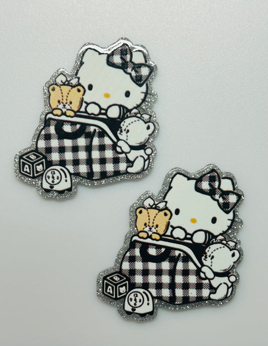 Black & White Kitty Acrylic