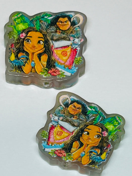 Moana Acrylic Focal/Bead (5ct)