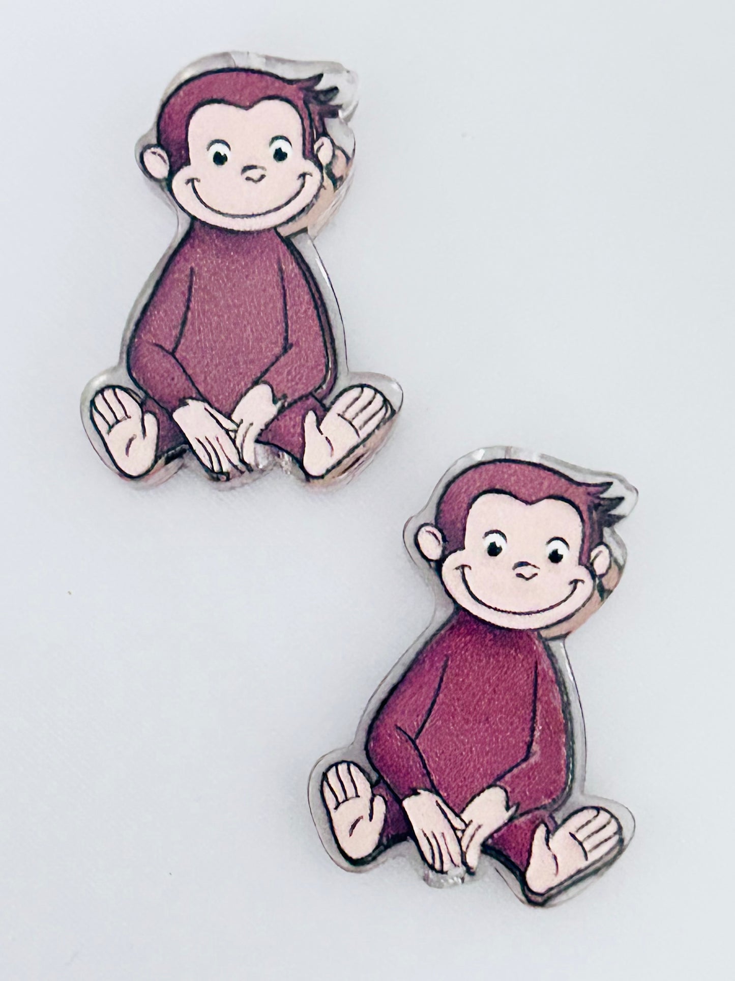 Curious George Acrylic Focal/Bead (5ct)
