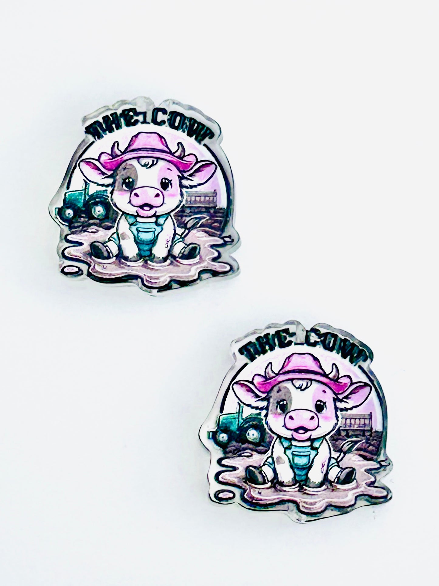 The Cow Acrylic Focal/Bead (5ct)