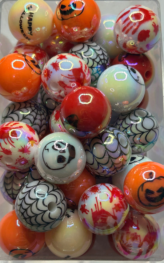 Halloween Acrylic Bead Mix (30ct)