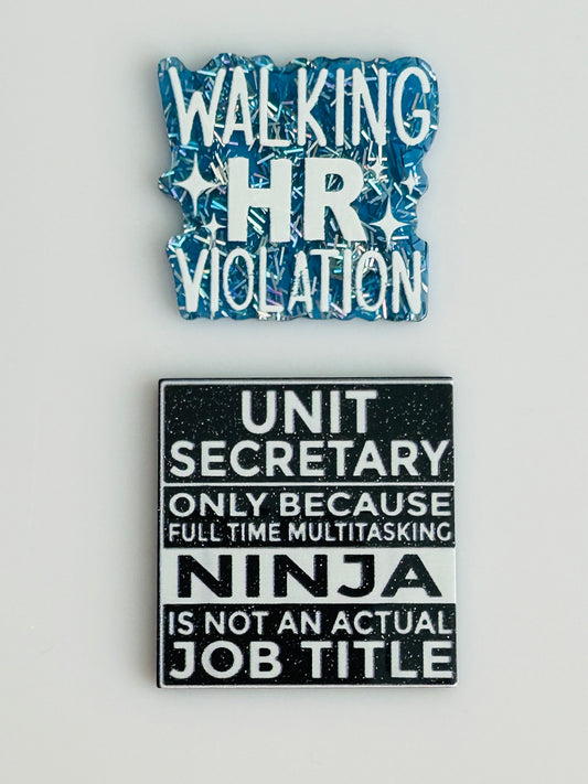 HR & Secretary Acrylic Set (2ct)