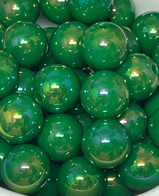 16mm Green Bubblegum Bead (15ct)