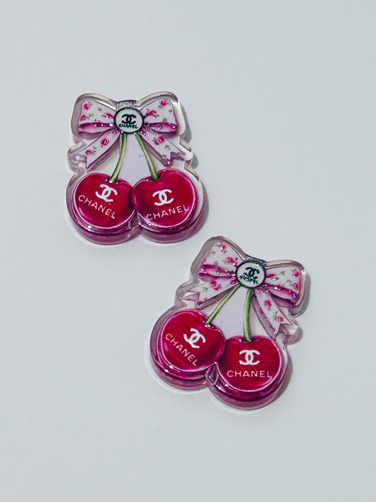 CC Cherry Acrylic Focal/Bead (2ct)