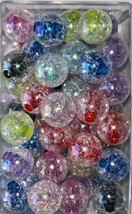 Crackle 12mm Mix Beads (20ct)